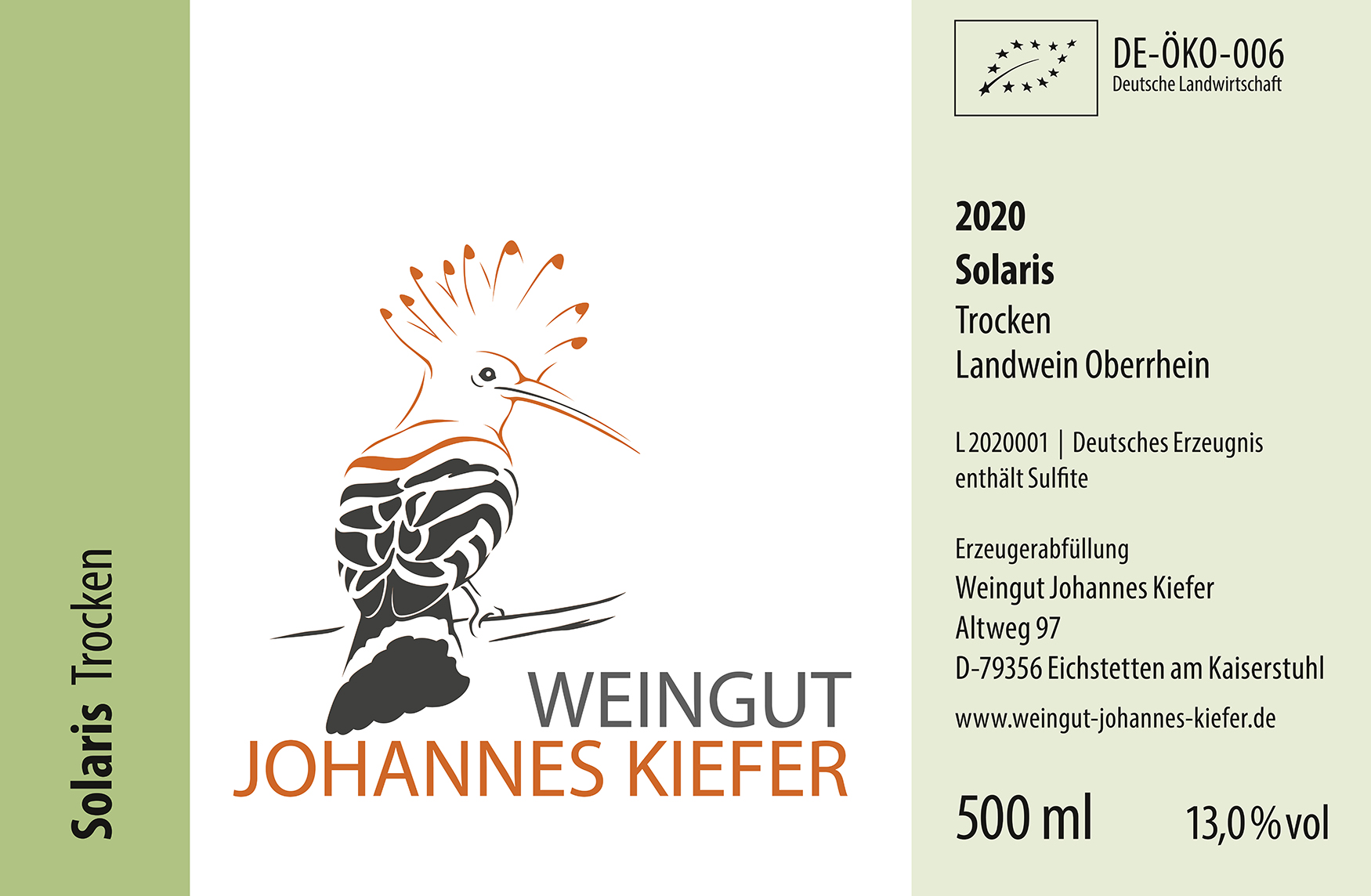 Solaris 2020 trocken Biowein 