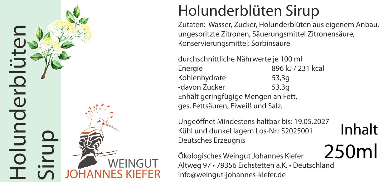 Holunderblüten-Sirup Holunderblüten-Sirup
