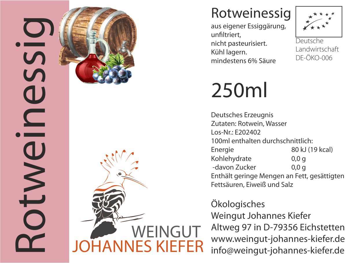 Rotwein-Essig 250ml